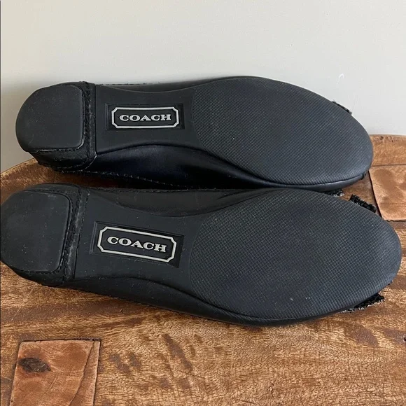 Coach Saundra Black Ballet Flats - Picture 2 of 4